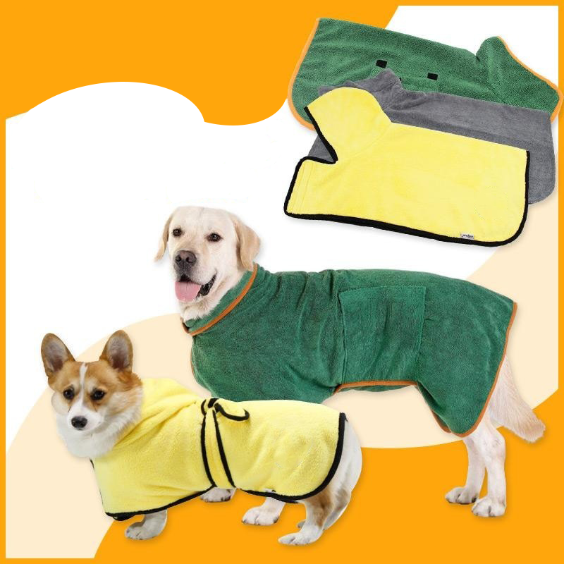Felineau Serviette de Bain Absorbante - Manteau Séchage Rapide Canin