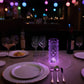 Lampe décorative à facettes LED et télécommande, seize couleurs