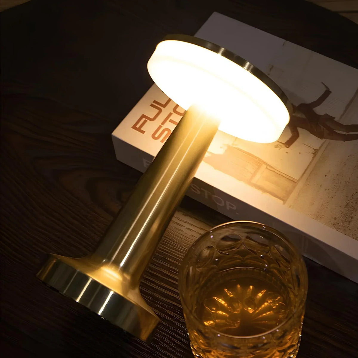 Lampe de table rechargeable rétro avec variateur