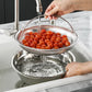 Panier de cuisson vapeur en acier inoxydable avec poignée