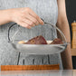 Panier de cuisson vapeur en acier inoxydable avec poignée