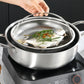 Panier de cuisson vapeur en acier inoxydable avec poignée