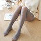 Collants à taille haute doublés polaire effet transparent