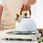 Bouilloire à sifflet en acier inoxydable, 3 litres
