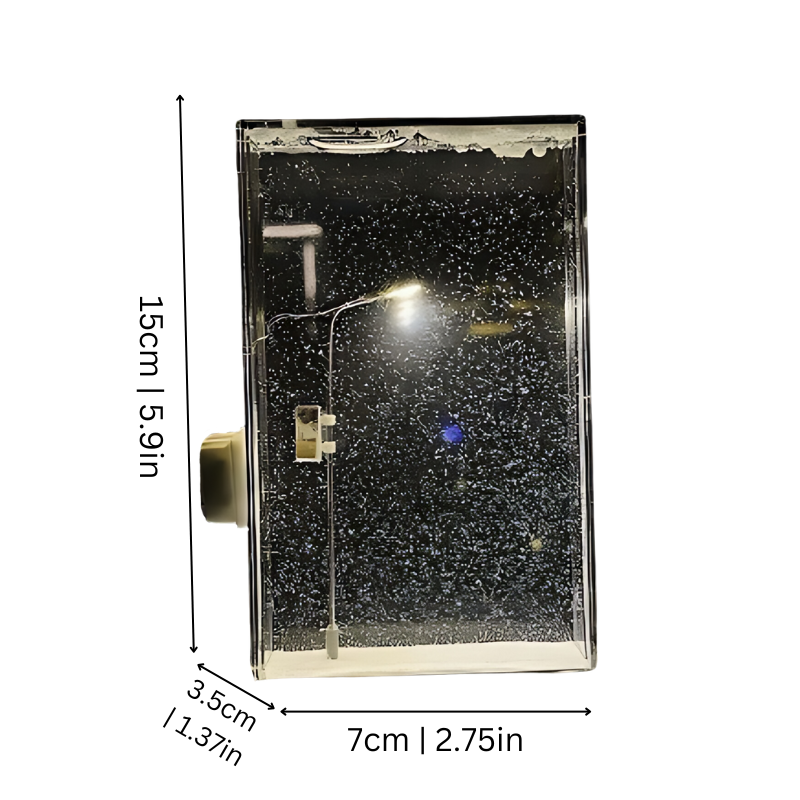 Lampe à effet de neige tombante