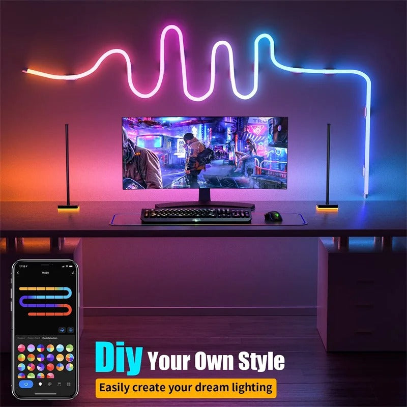 Ruban LED flexible effet néon à commande par application
