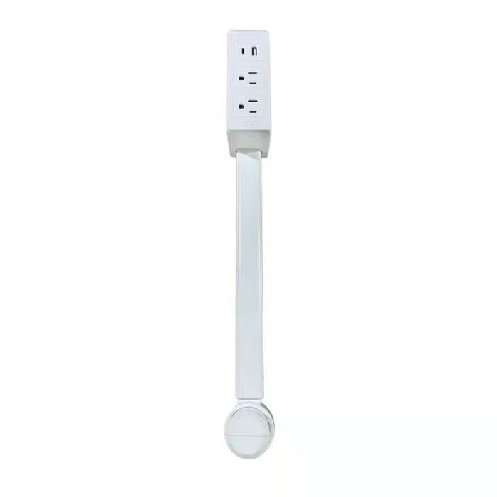 Bras de prise électrique de 70 cm avec ports USB-A et USB-C
