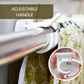 Supports adhésifs réglables pour tringle, charge 8 kg