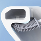 Brosse WC à tête flexible avec support