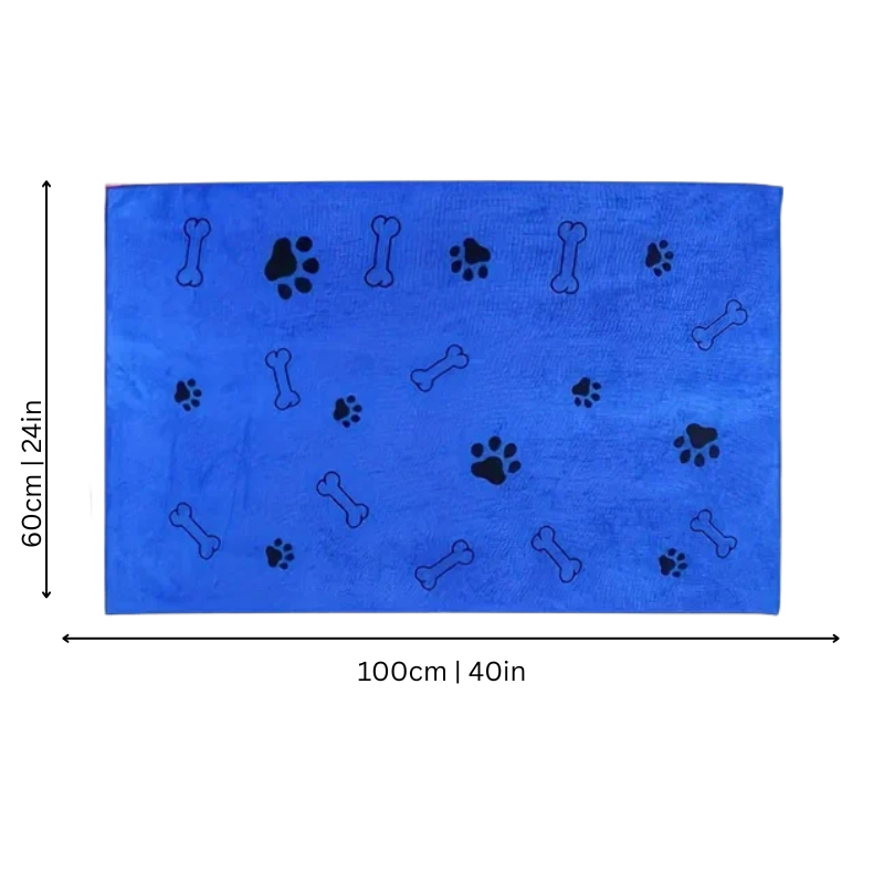 Felineau Serviette de Séchage à Poches pour Chien - Lot de 4