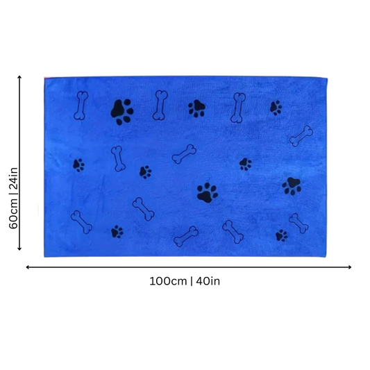 Felineau Serviette de Séchage à Poches pour Chien - Lot de 4