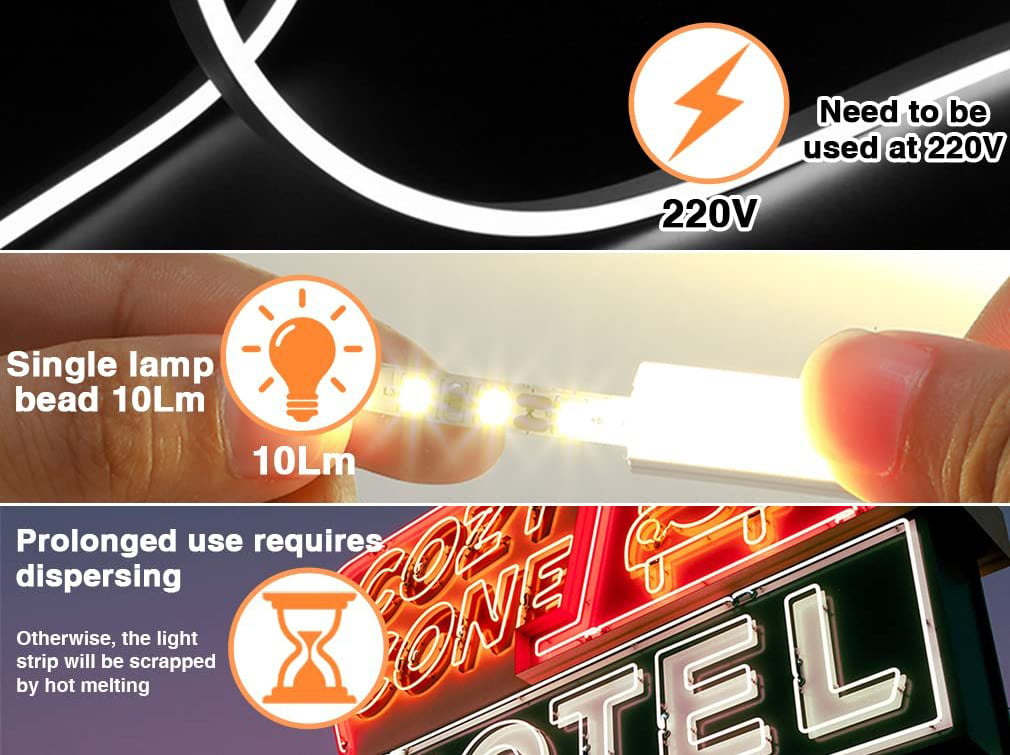 Ruban lumineux flexible à LED pour décoration