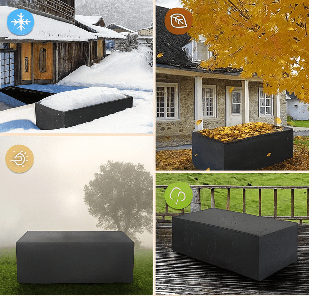 Housse de mobilier de jardin en polyester déperlant