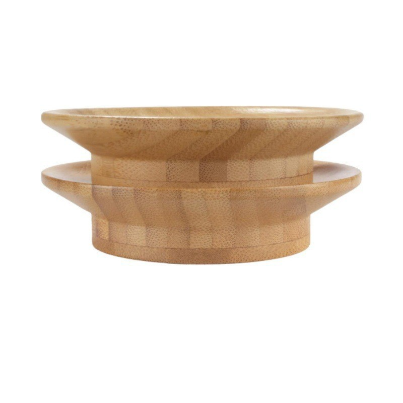 Couvercle et dessous de verre en bambou (lot de 4)
