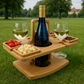 Table à vin pliable en bois pour pique-nique