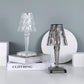 Lampe de table à facettes en acrylique rechargeable USB