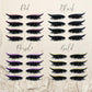 Autocollants pailletés pour maquillage des yeux – 8 paires