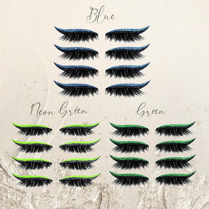 Autocollants pailletés pour maquillage des yeux – 8 paires
