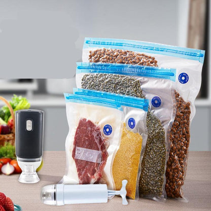 Sacs sous vide réutilisables avec pompe manuelle – lot de 15