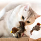 Oiseau interactif pour chat à ailes mobiles et sons