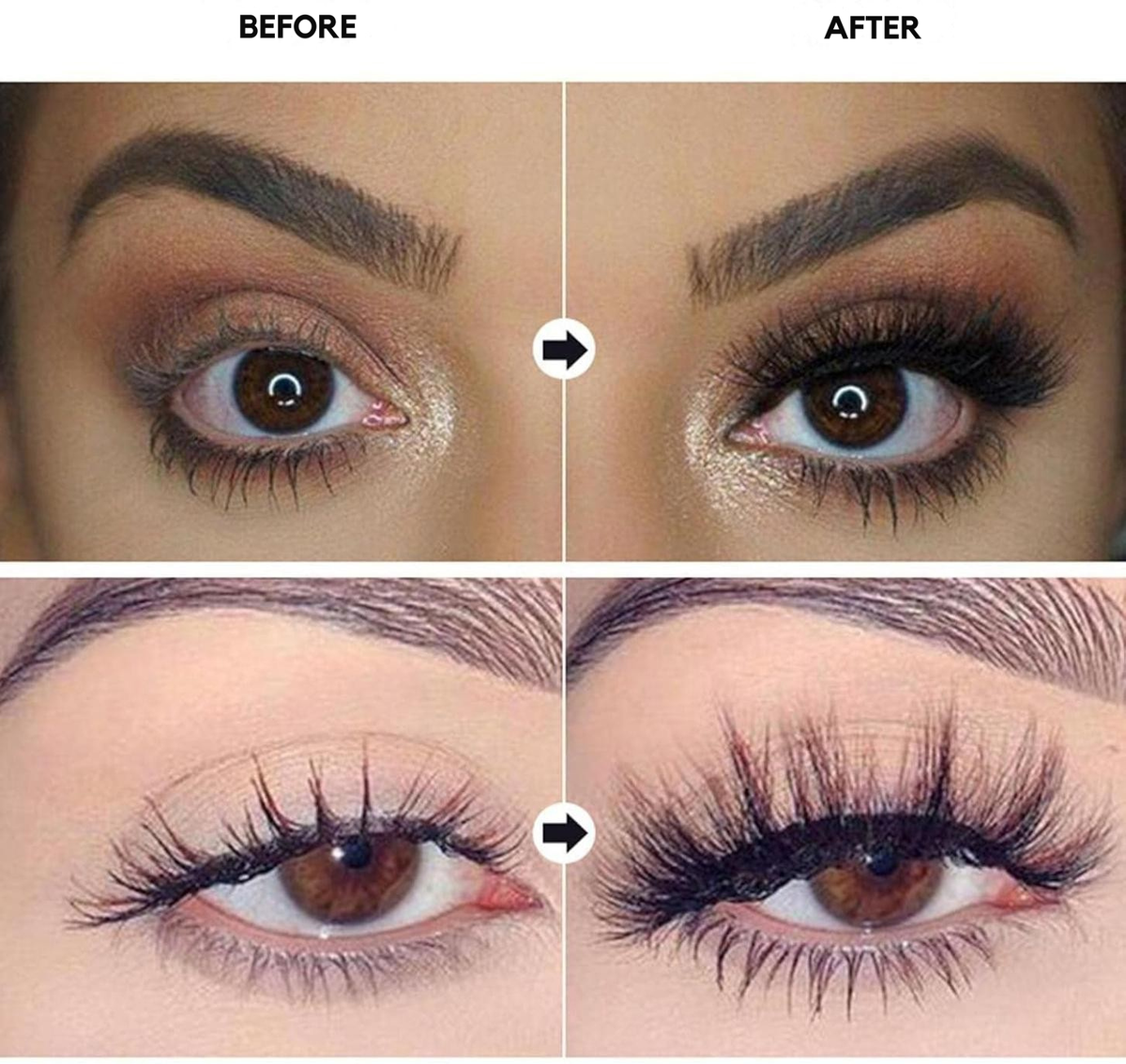 Mascara à fibres pour longueur et volume