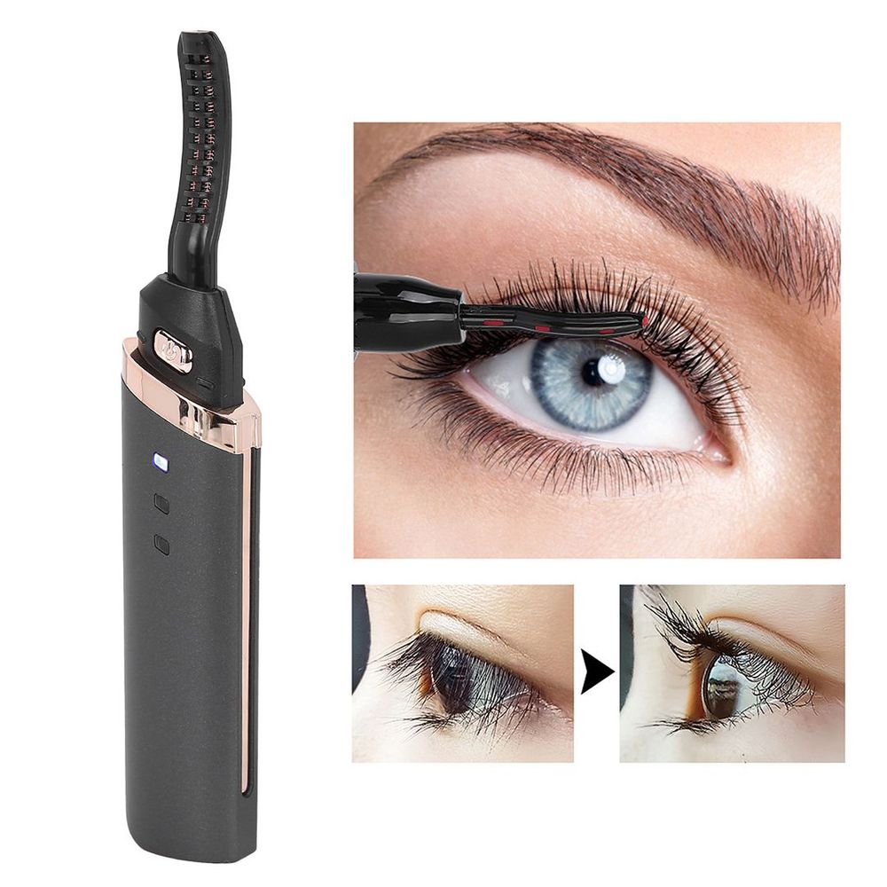 Recourbe-cils chauffant rechargeable USB avec affichage LED
