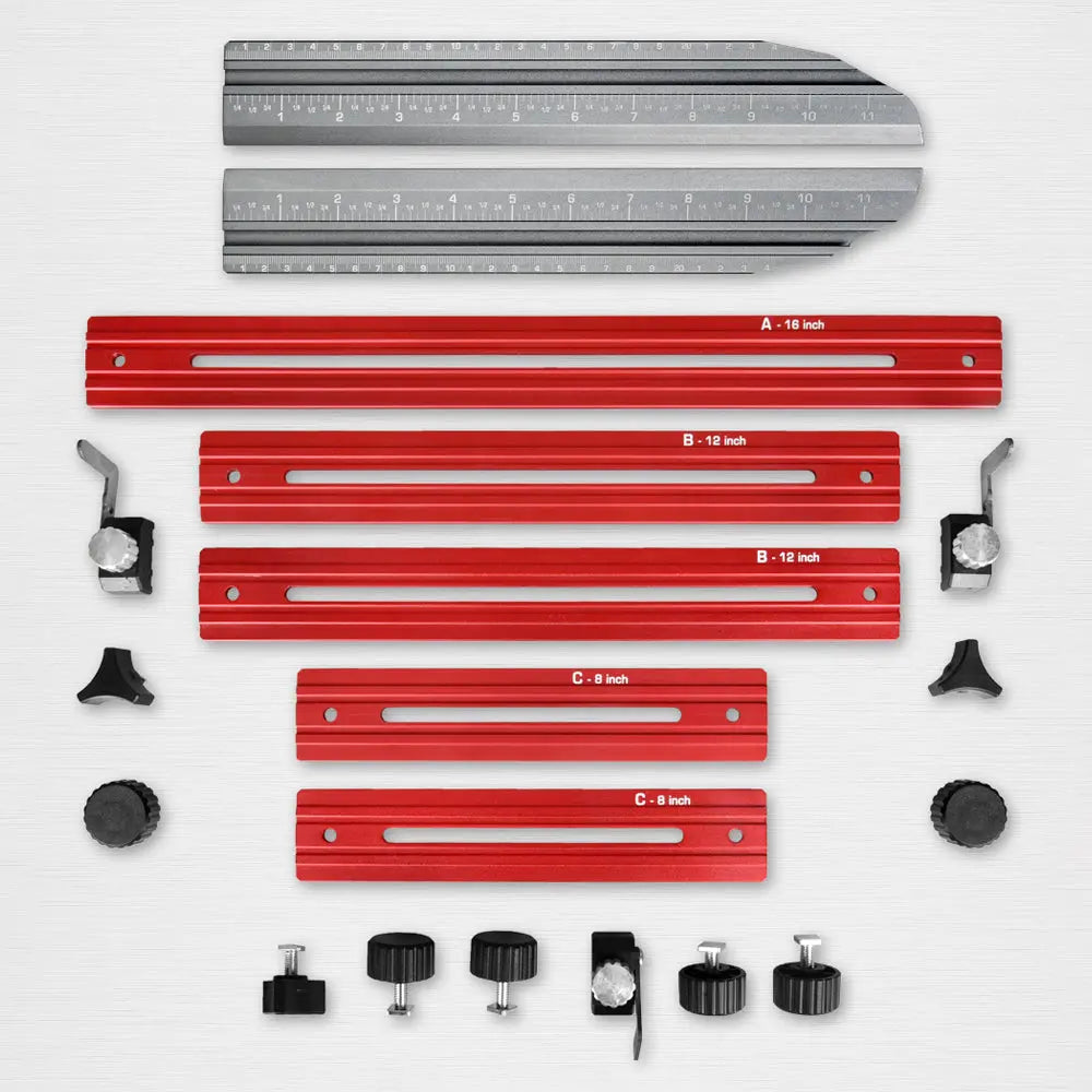 Gabarit de mesure articulé en aluminium jusqu’à 120 mm