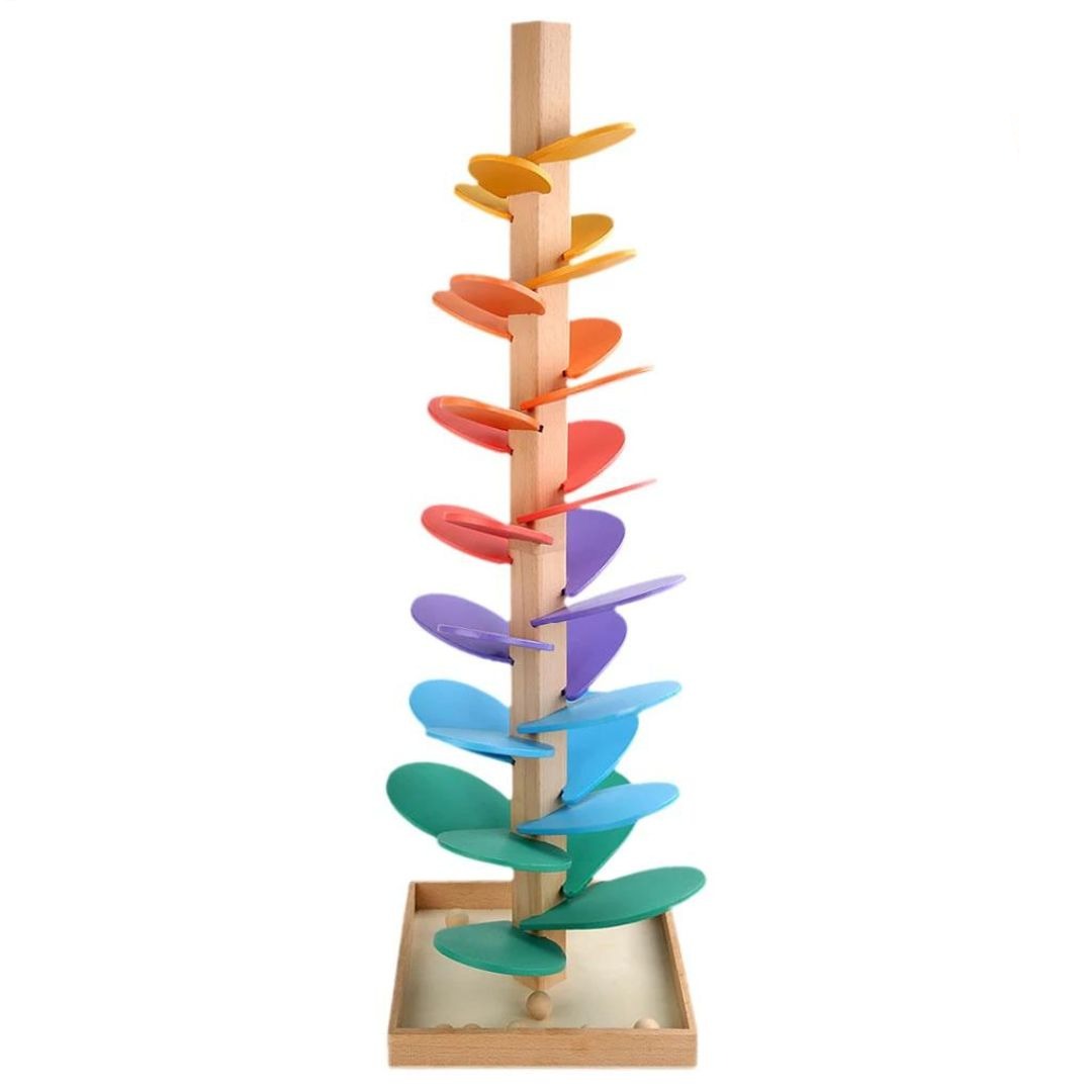 Arbre sonore en bois pour billes