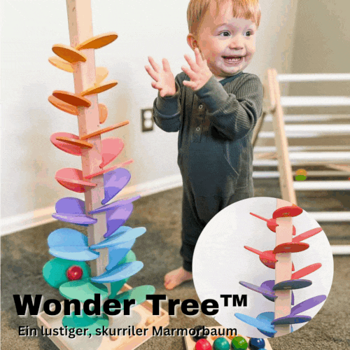 Arbre sonore en bois pour billes