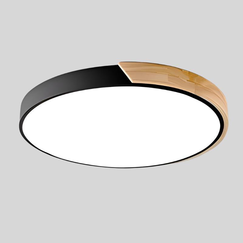 Plafonnier rond fin à trois teintes lumineuses
