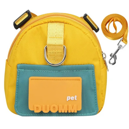 Felineau Sac à Dos pour Chien avec Clip de Laisse - Jaune ou Vert