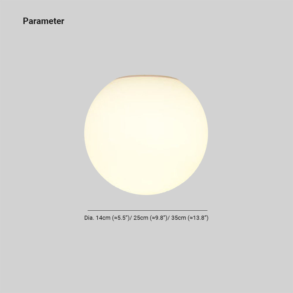 Plafonnier rond à forme bulle, plusieurs diamètres