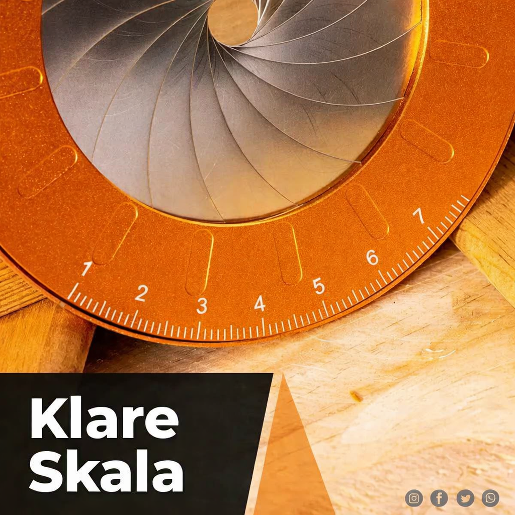 Outil de traçage de cercles réglable jusqu’à 12,5 cm