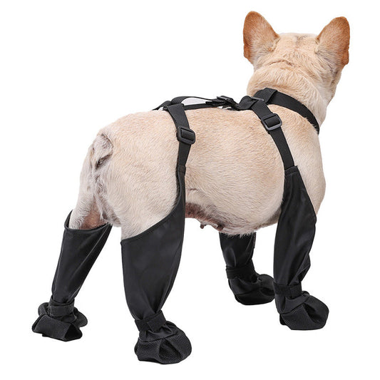 Bottes Imperméables Réglables pour Chien – Chaussures Antidérapantes Protection des Pattes Toutes Saisons