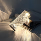 Lampe décorative à facettes LED et télécommande, seize couleurs