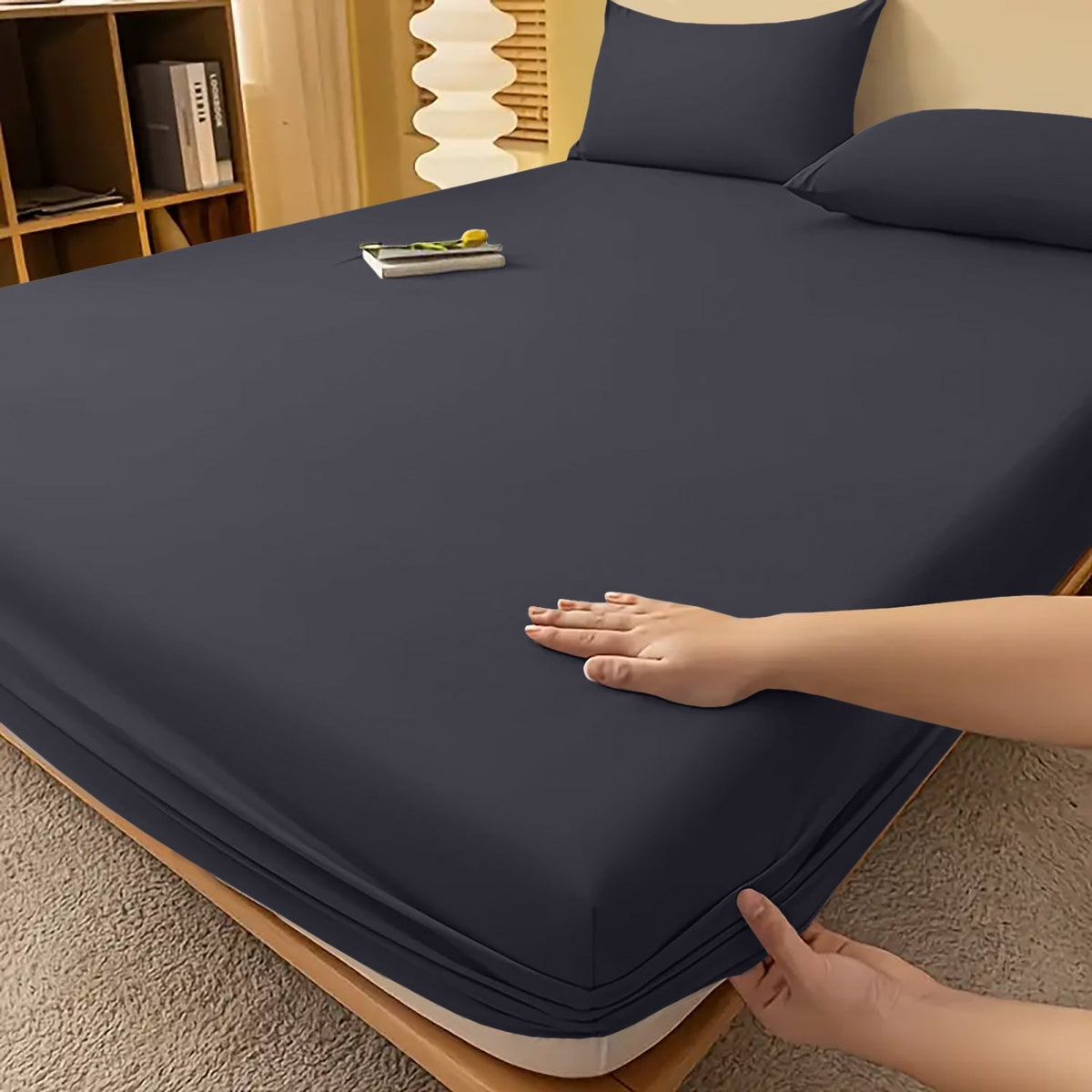 Drap-housse uni à bonnet profond de 29 cm
