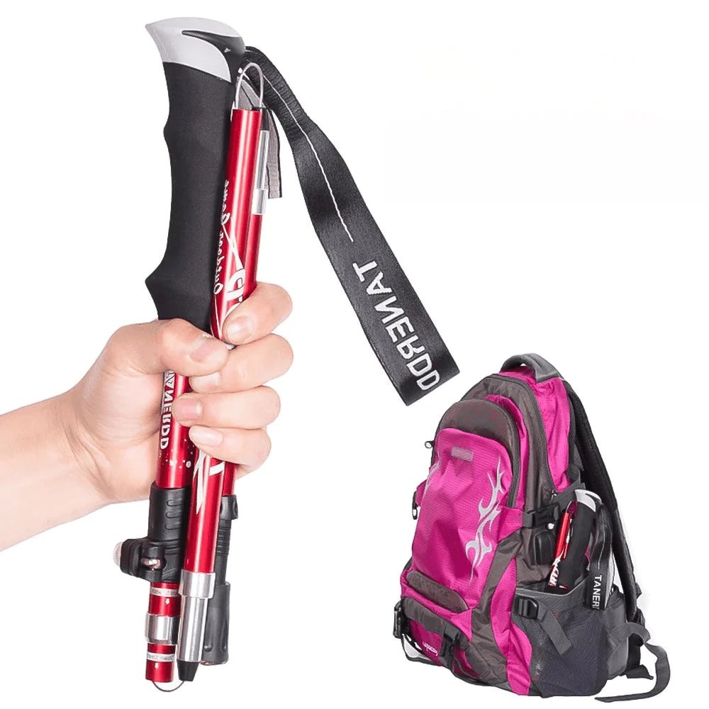 Bâtons de randonnée pliables réglables de 110 à 135 cm