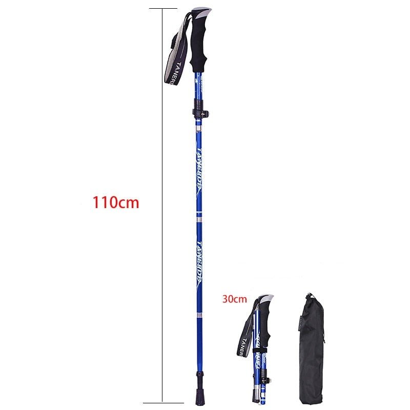 Bâtons de randonnée pliables réglables de 110 à 135 cm