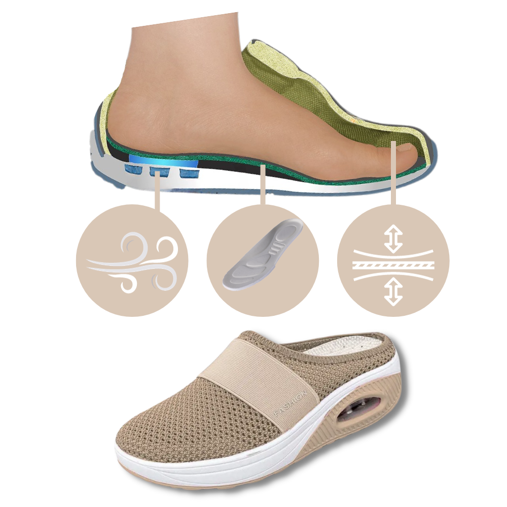 Chaussures de marche à enfiler pour femme avec amorti