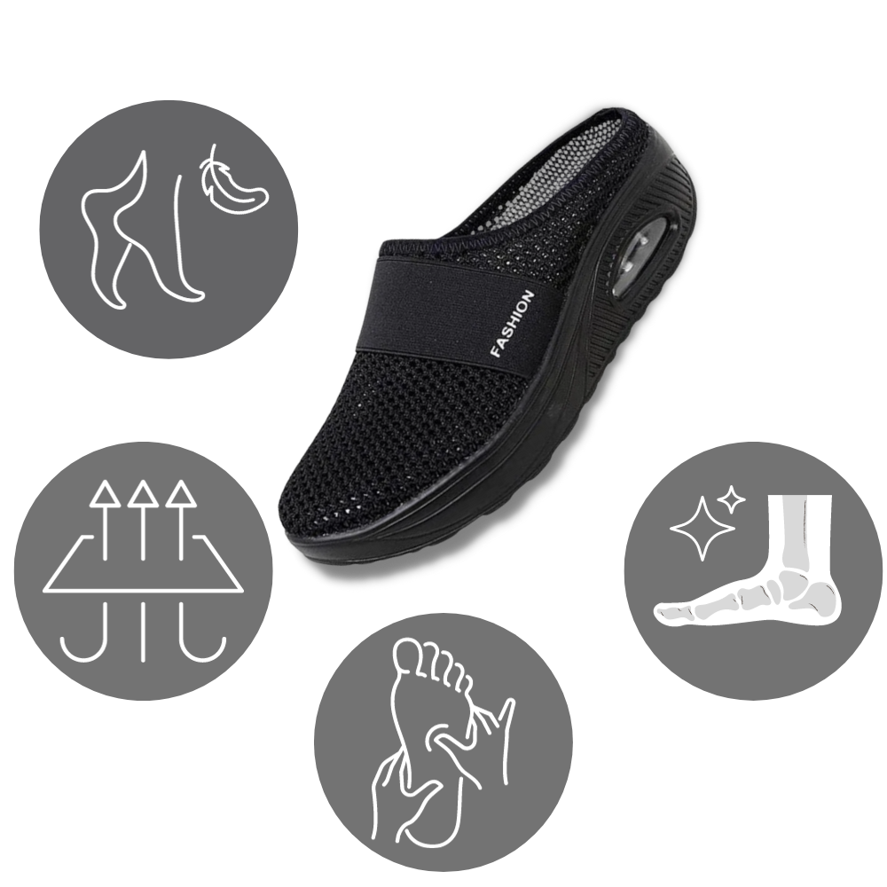 Chaussures de marche à enfiler pour femme avec amorti
