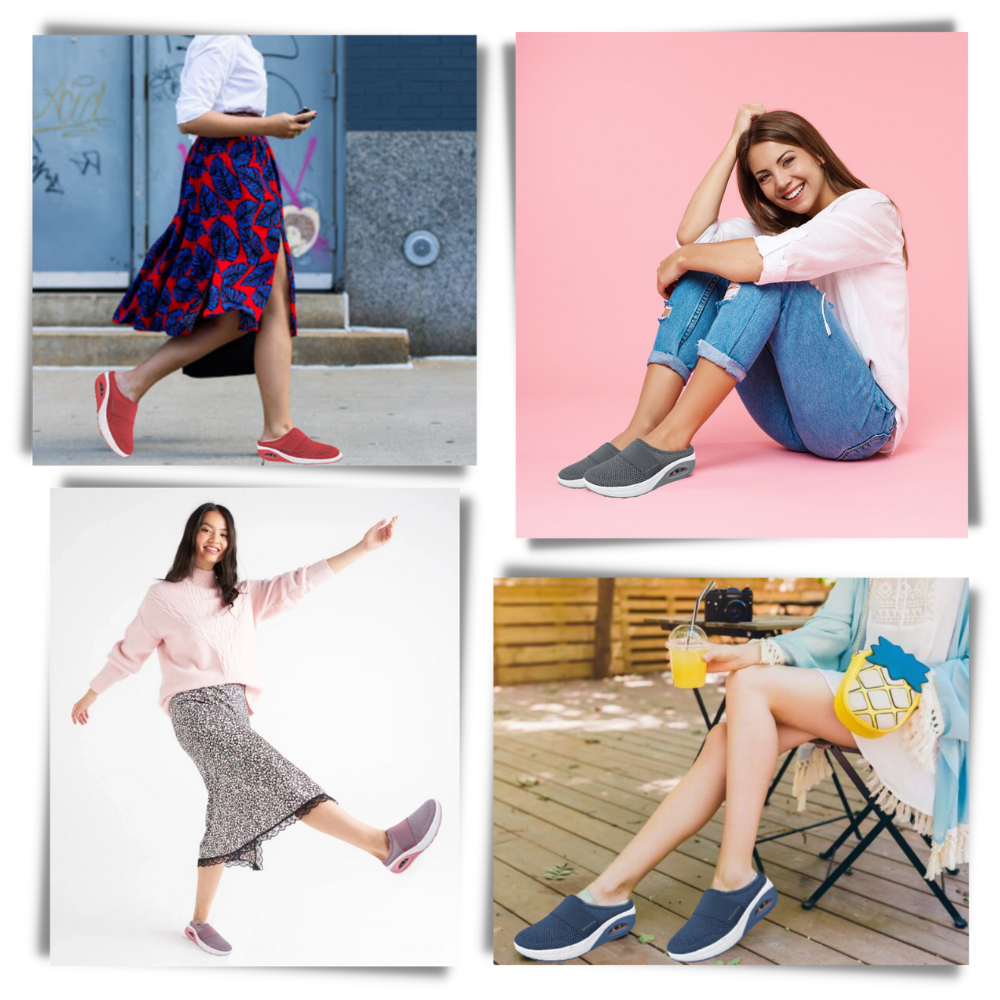 Chaussures de marche à enfiler pour femme avec amorti