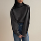 Pull ample à col roulé pour femme, tailles S à 2XL