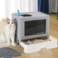 Felineau Maison de Toilette pour Chat — Double Entrée 360° Pliable
