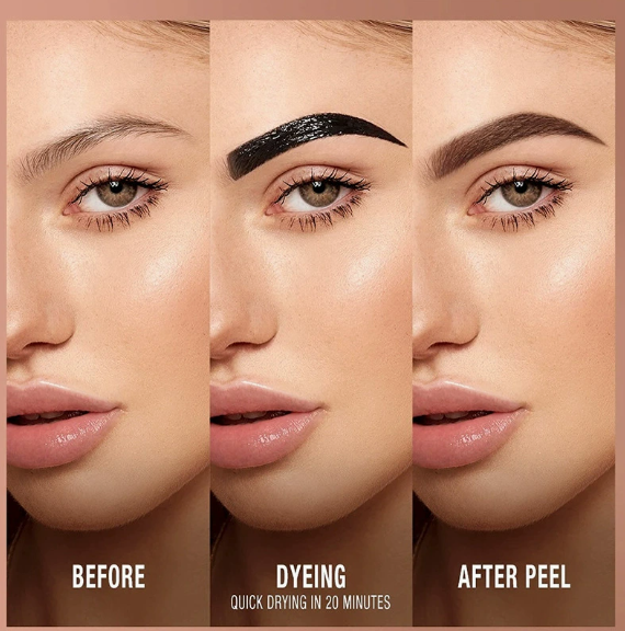 Gel teinté sourcils peel-off – Définition longue tenue – Lot de 2