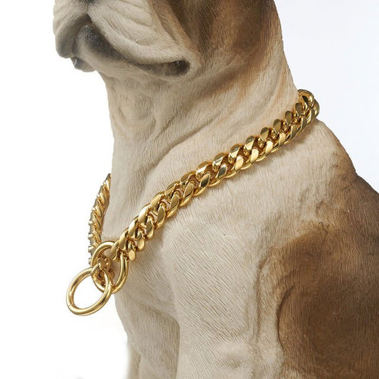 Felineau Collier Renforcé pour Chien — Maillons Massifs Polis