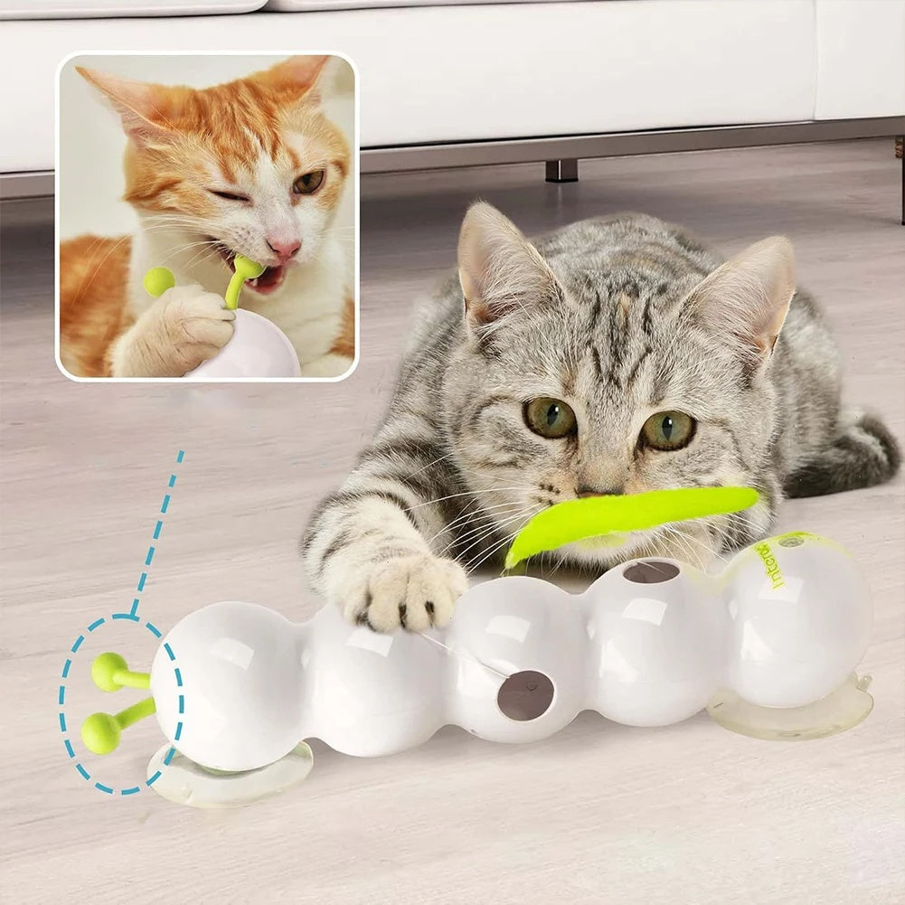 Felineau Jouet Interactif Automatique pour Chat avec Ventouse