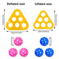 Jeu de lancer gonflable triangulaire pour piscine avec six balles – image 8