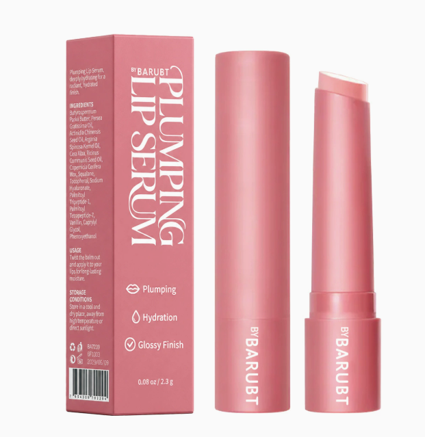 Sérum à lèvres hydratant – Rose transparent et fini brillant – Lot de 2