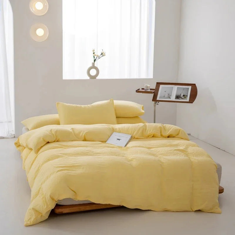 Parure de lit trois pièces avec housse de couette et deux taies
