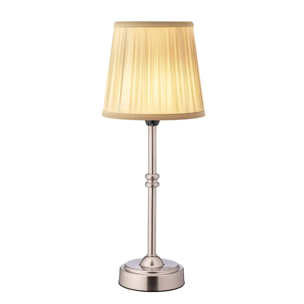 Lampe de table LED sans fil avec abat-jour textile – image 6